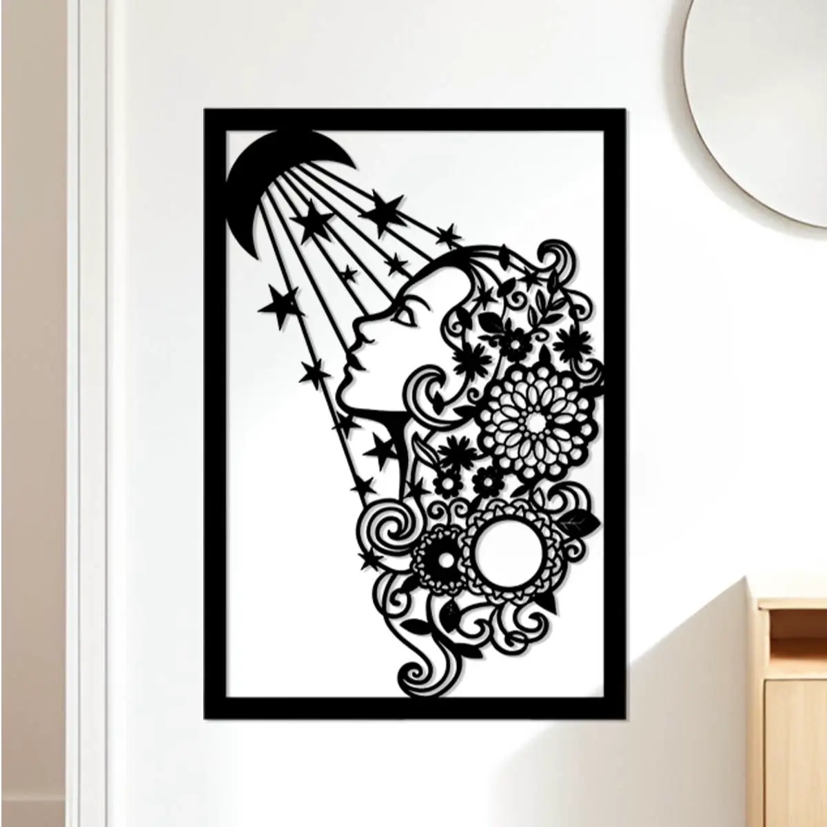 Moon Girl Wall Art, Wall Decor, Home Decor