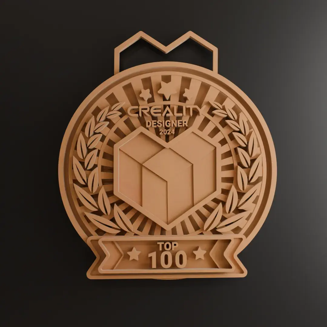 Creality Cloud Top 10 and 100 Medal