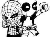 2D Spiderman and Deadpool-0