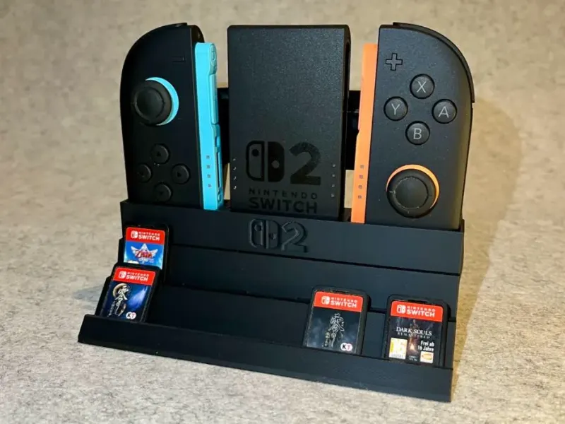 Stand holder for Nintendo Switch 2 grip and joycon