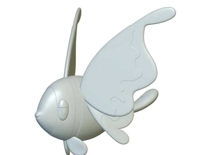 Pokemon Lumineon #457 - Prêt pour l'impression 3D !