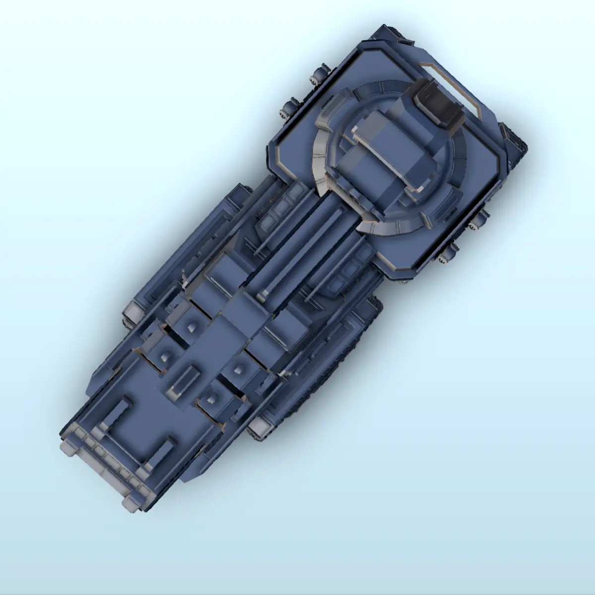Sci-Fi truck with tracks and laser turret (13) - sci-fi scie