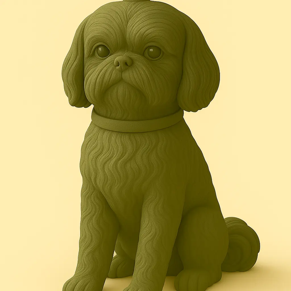 shih-tzu dog miniature 3D