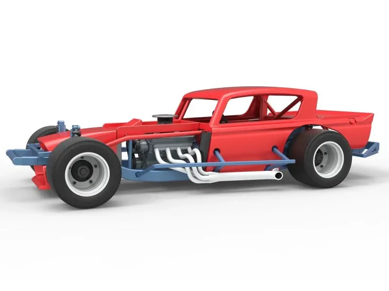 Vintage Asphalt Modified stock car V9 Scale 1:25