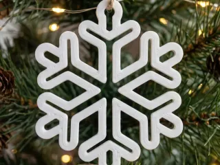 Christmas snowflake ornament