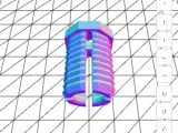 External thread for electrode holder-0