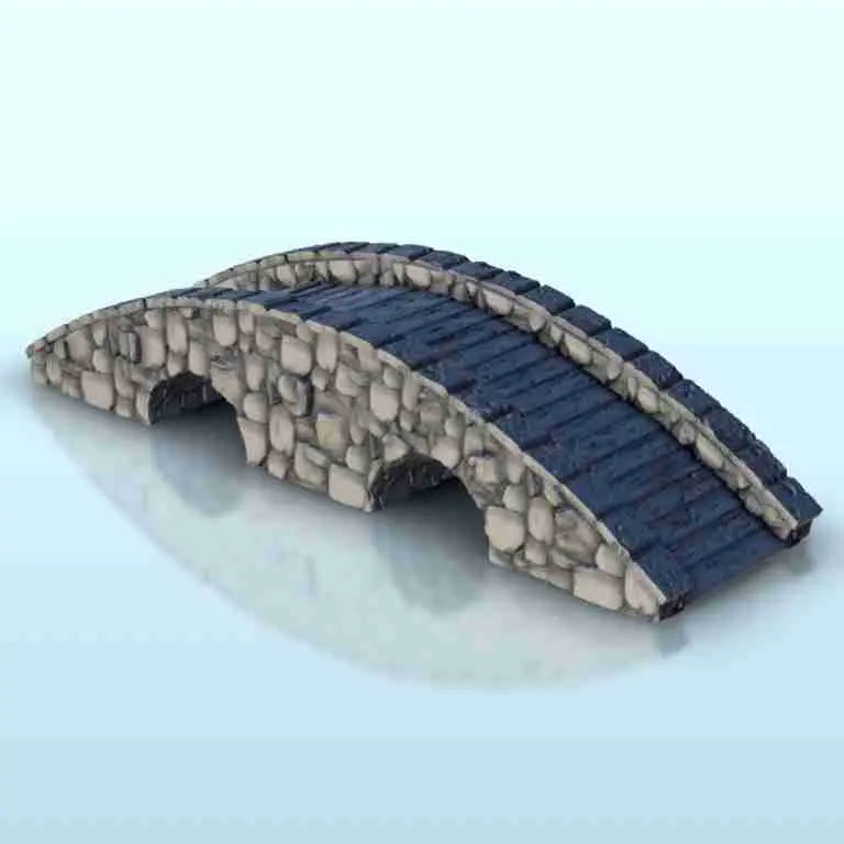 Gran puente de piedra - miniaturas warhammer terreno escenografia