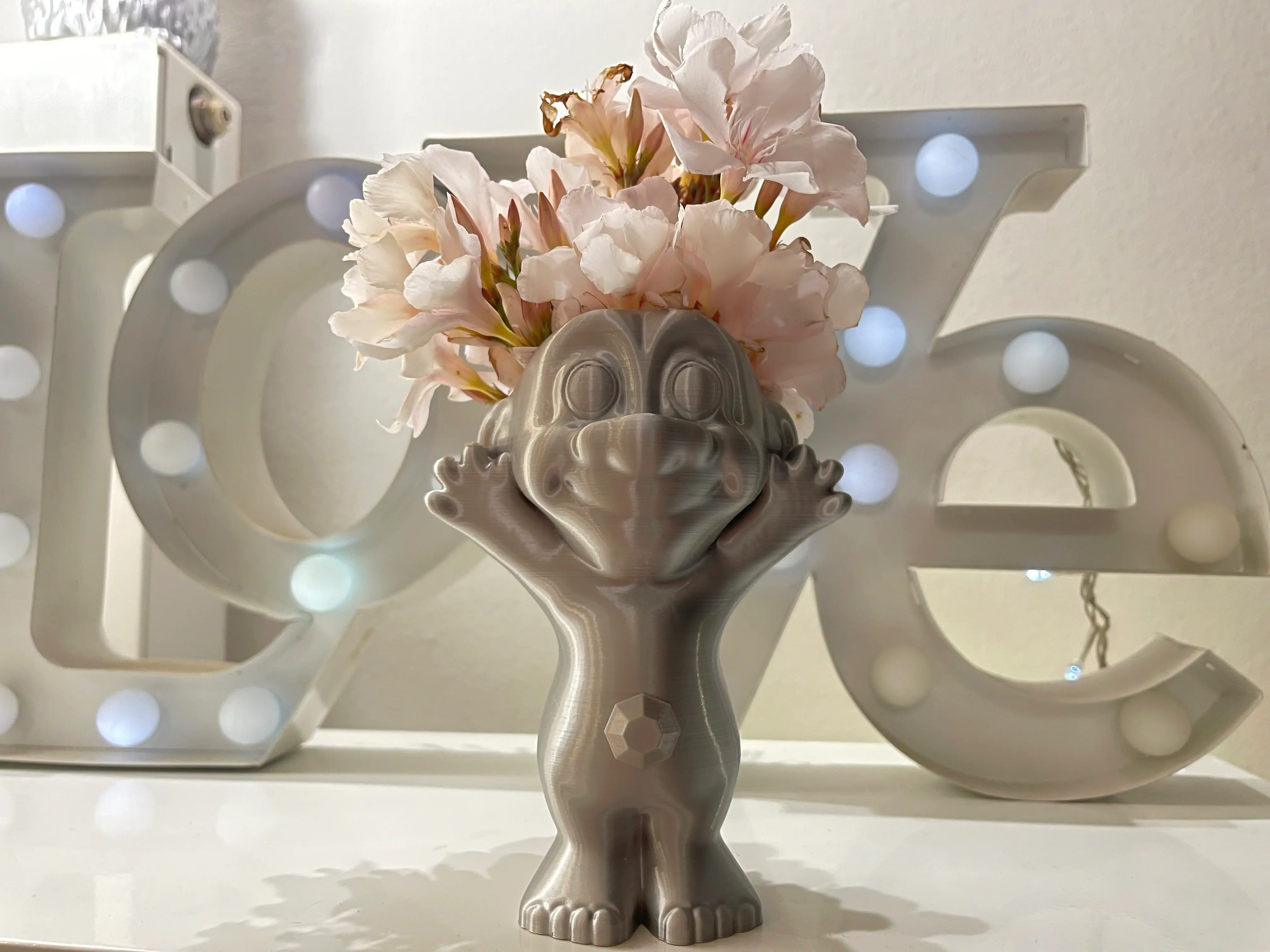 TROLL FLOWER POT-ONE PIECE-NO SUPPORTS-NO RAFTS