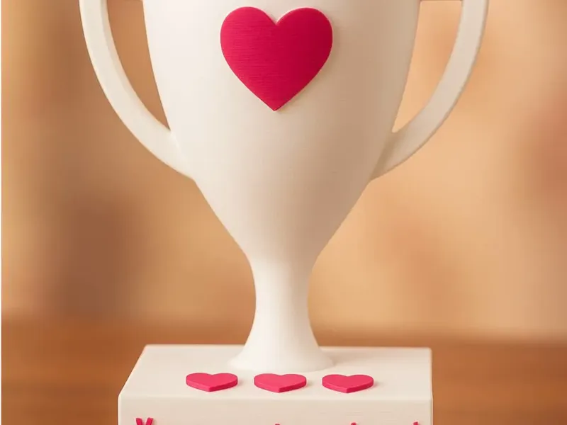 You are my true winner love trophy