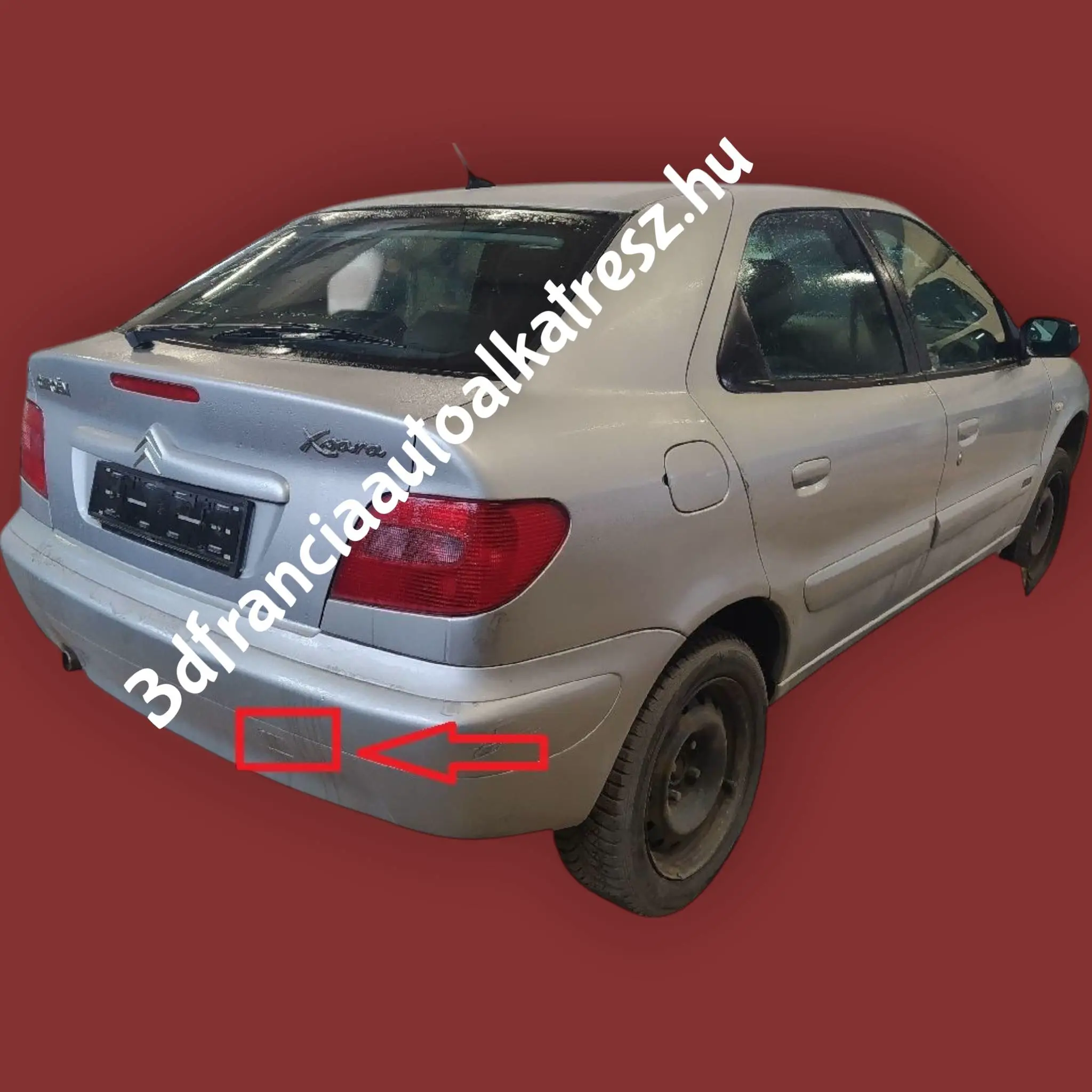 Citroen XSARA HÁTSÓ LÖKHÁRÍTÓ VONÓSZEMFEDÉL 9638953477