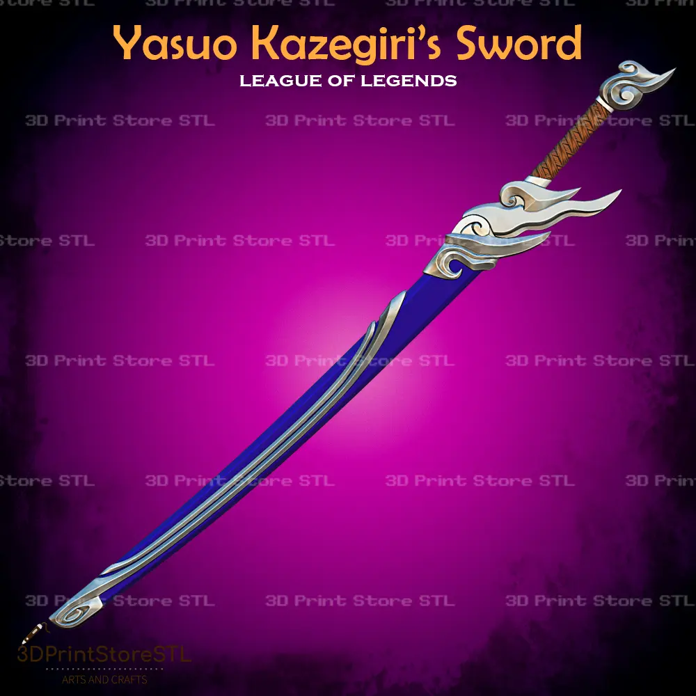 Yasuo Kazegiri Sword Cosplay League Of Legends - STL File