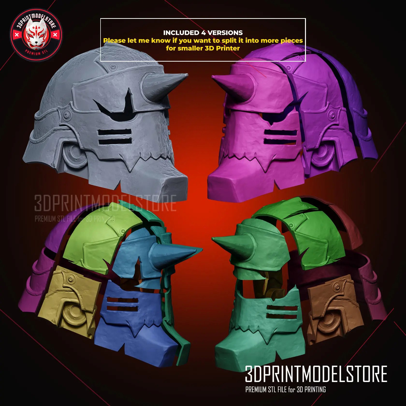 Alphonse Elric Helmet - Fullmetal Alchemist Cosplay Mask