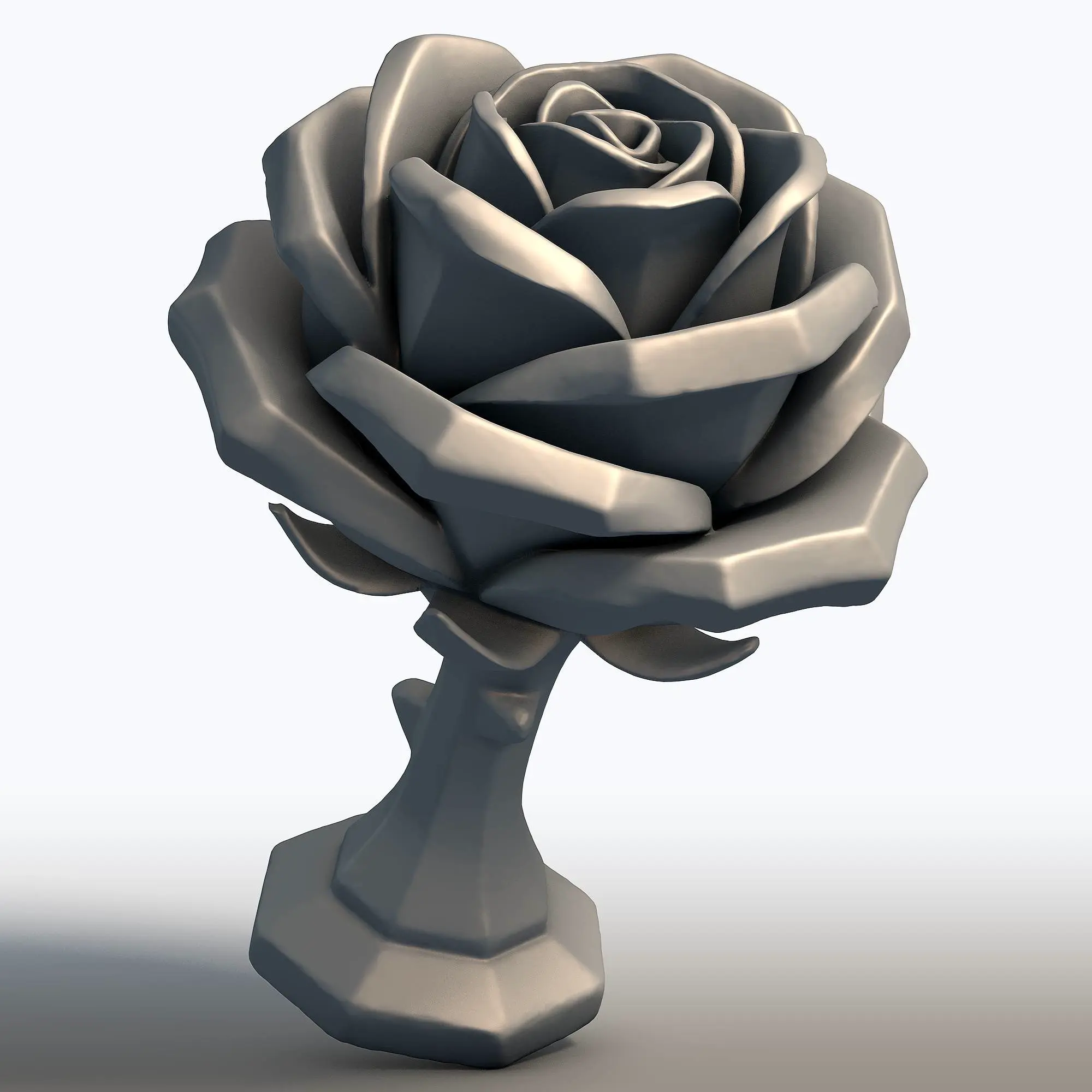 Rose Flower Sculpture – Home Decor 3D Printable STL