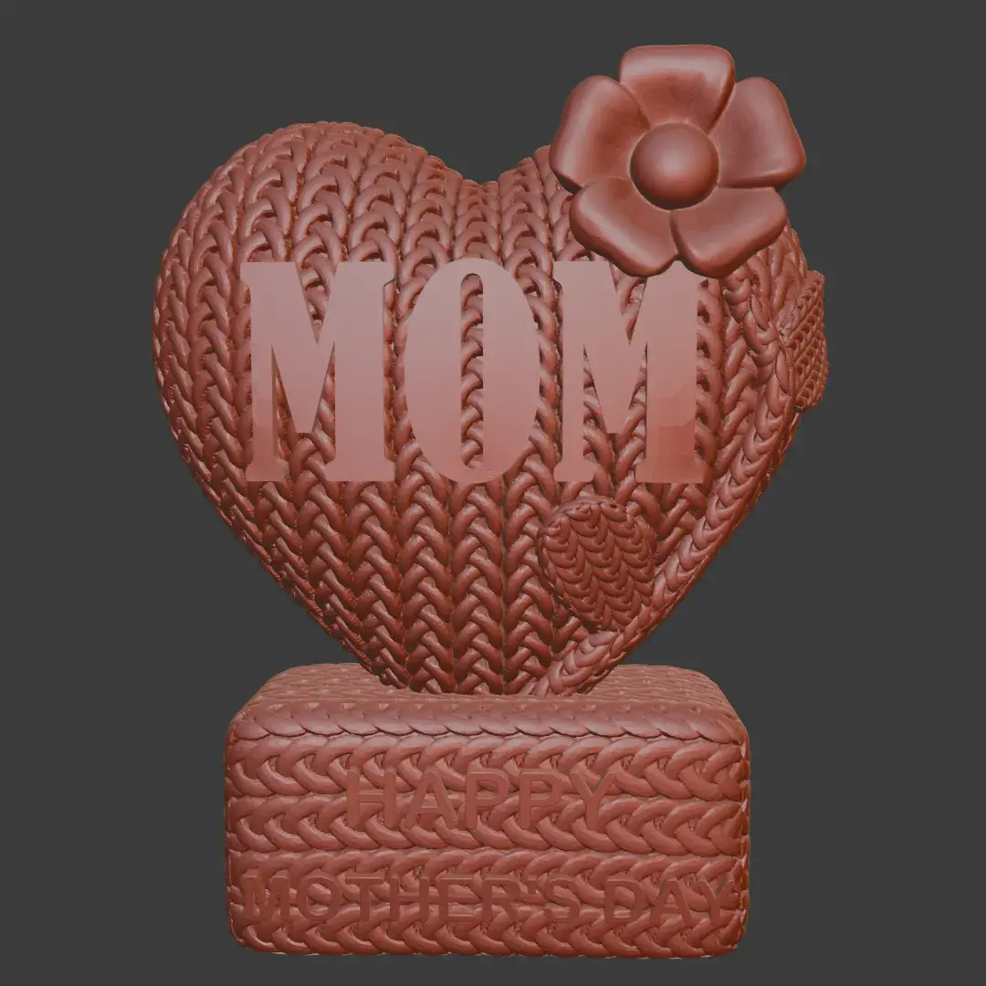 Knitted Mothers Day Heart (cute)