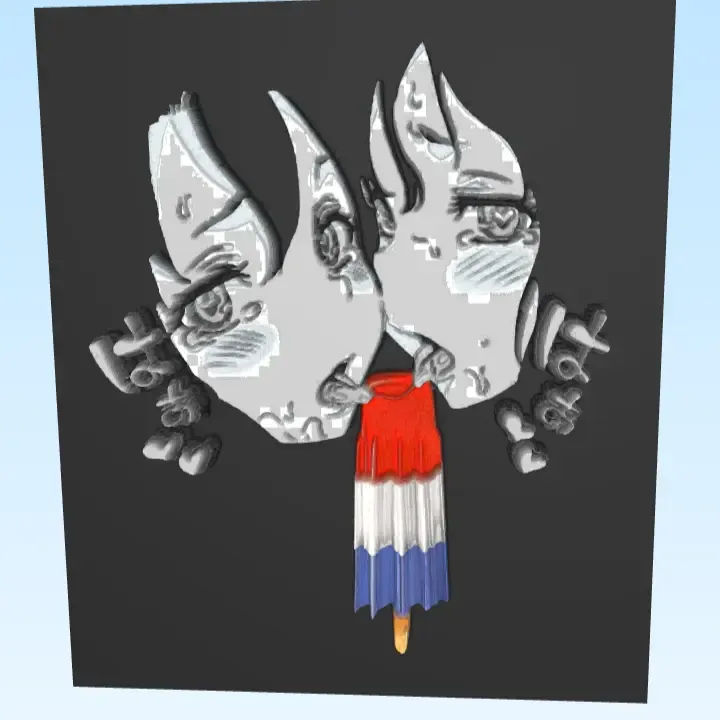 Ahegao 3d Art