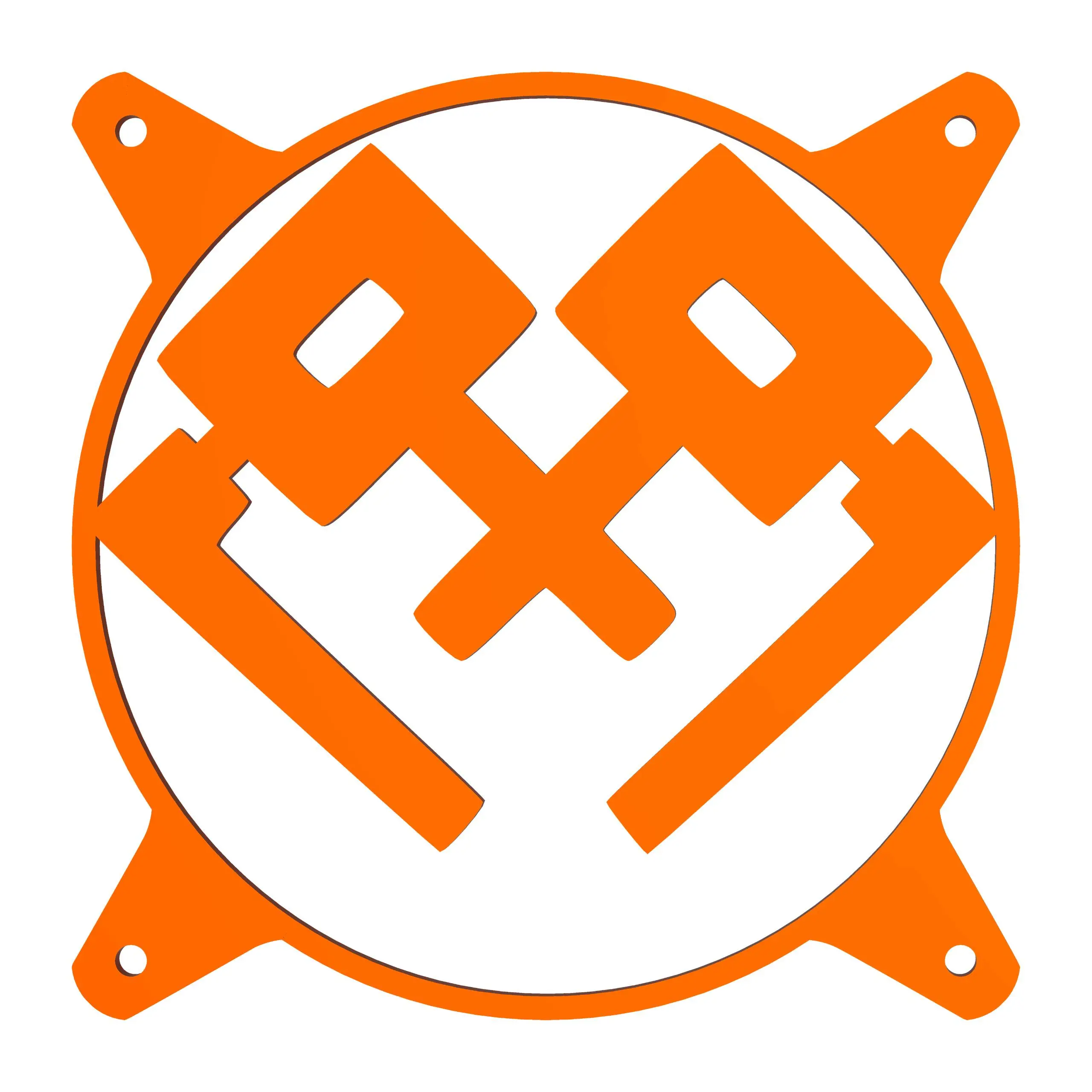 FairyTail TARTARUS Guild - Custom 120mm Fan Grill Face Plate