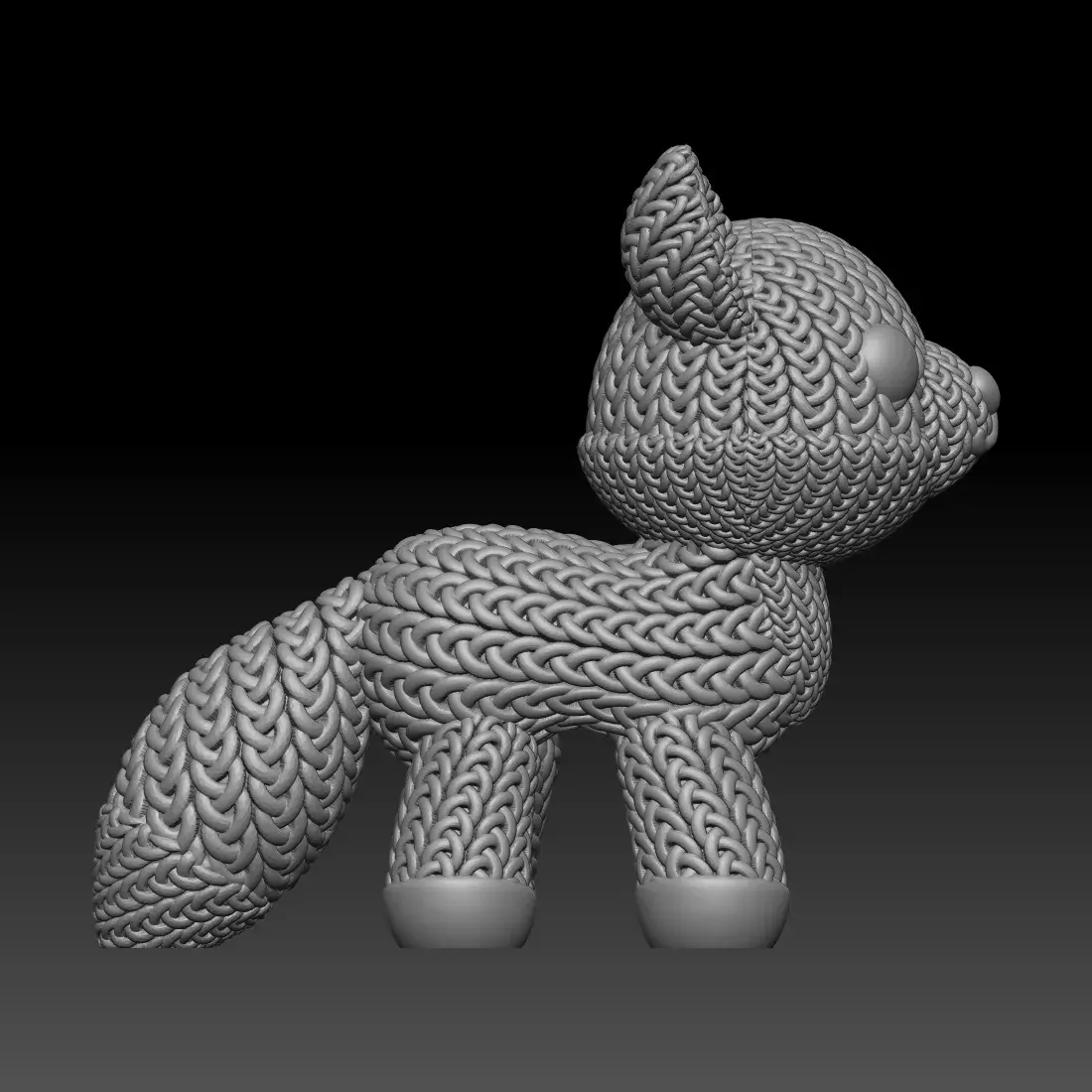 Knitted Fox