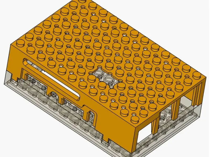 Caixa Compatível com LEGO para Microcomputador Orange Pi 5 Max