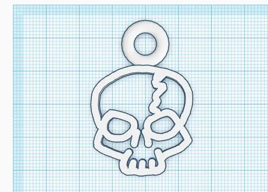 Skull keychain