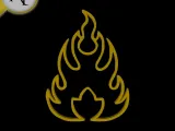 Simple Flame Symbol - 2D Art-0