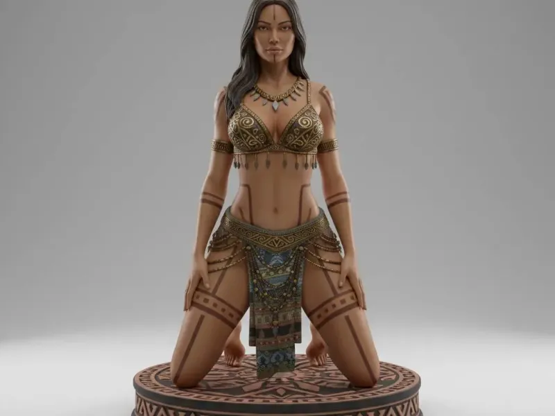 Sun Tribe Oracle – Sacred Sands Collectible Figurine