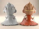 Charming Monkey King 3D STL Model for Fun Decor-3