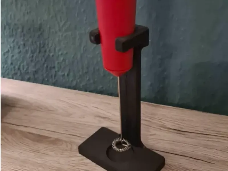 Mini electric milk frother stand