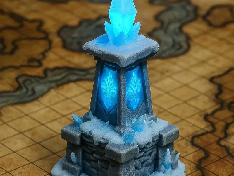 Frostbound Obelisk D&D tabletop miniature