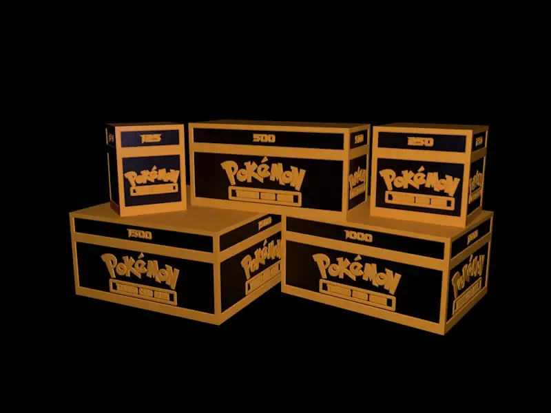 Pokemon Card boxes V2 - Non-Sleeved Collection