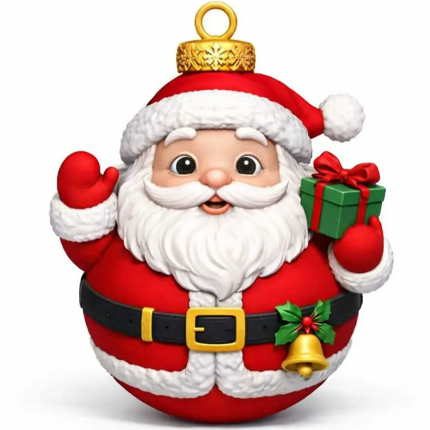 Christmas decorations for Santa's tree