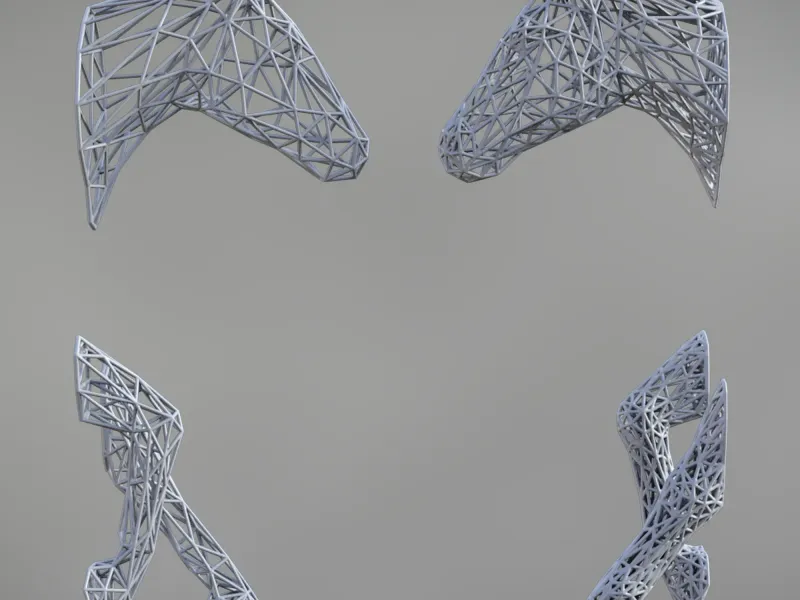 HORSE WIREFRAME WALL DECOR (2 DESIGNS)