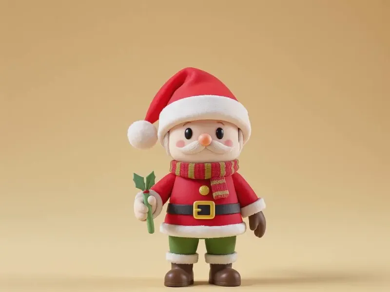 🎅 Cute Chibi Santa - Easy Holiday Print