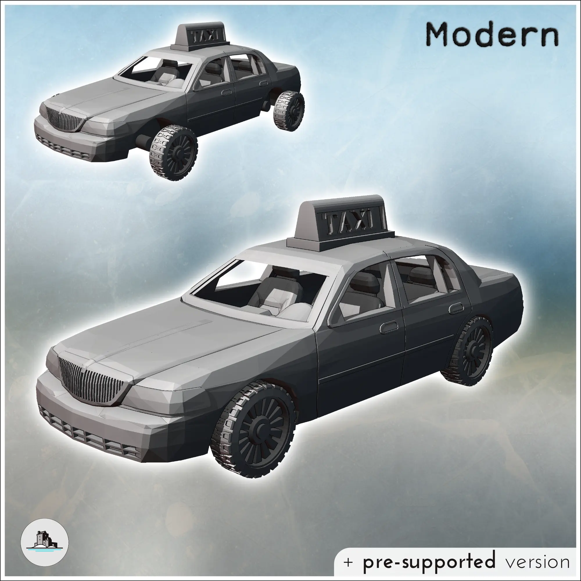 Ford Crown Victoria taxi (13) - miniatures warhammer tableto | 3D ...