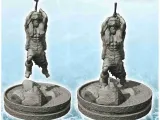 Guerrero vikingo con hacha y piel de animal (3) - scenery mediev-4