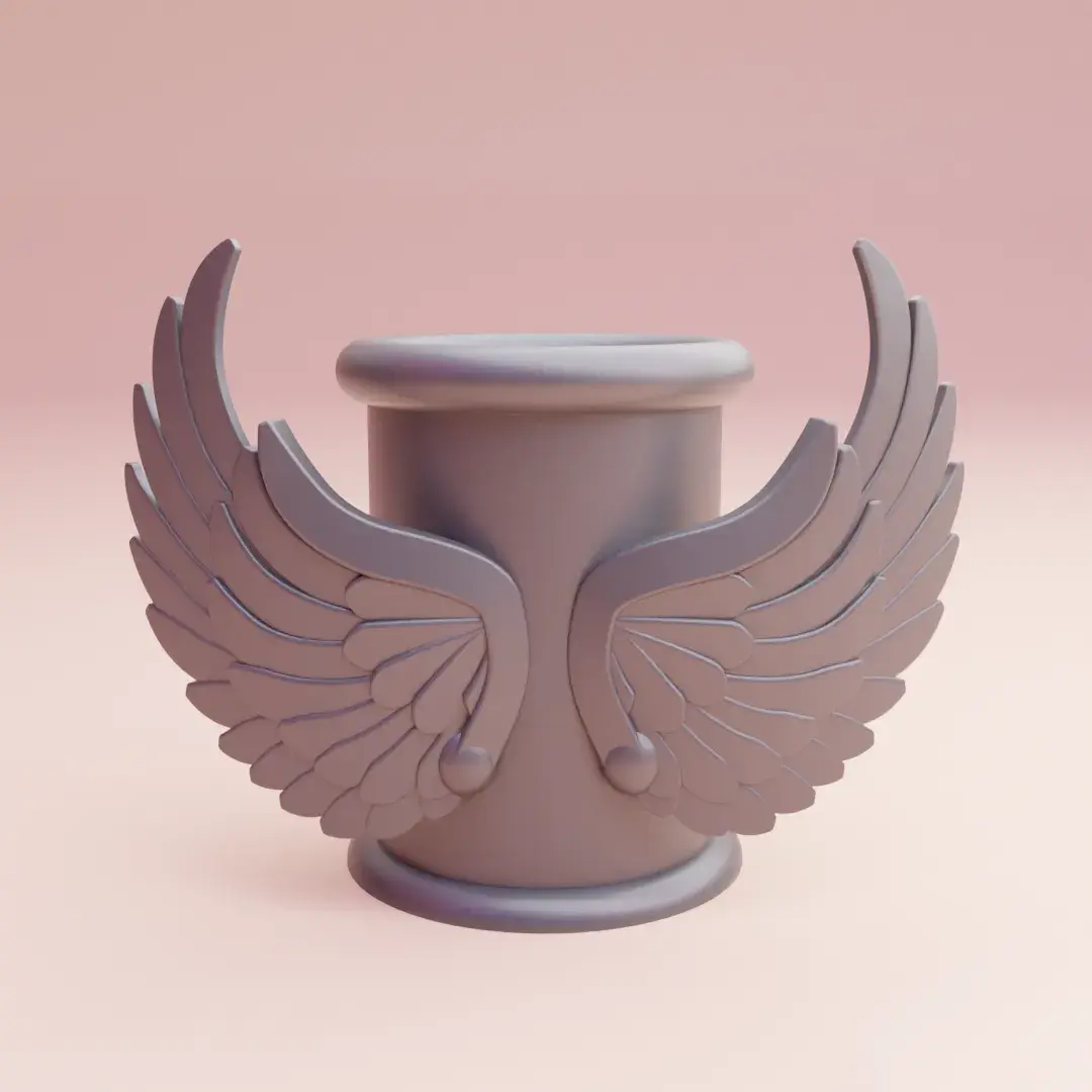 cool pencil holder desk organizer with angel wings