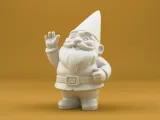 Cute Waving Garden Gnome – Friendly 3D Printable Gnome Figur-2