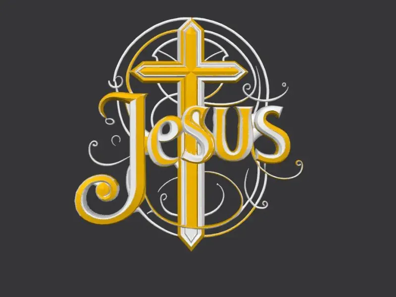 JESUS WALL DECOR WITH HANGER CLIPS