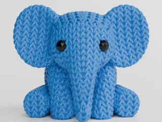 Knitted Elephant