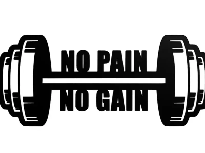 No pain No gain - wallart