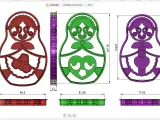 Matryoshka dolls x 3 - different sizes and designs-4