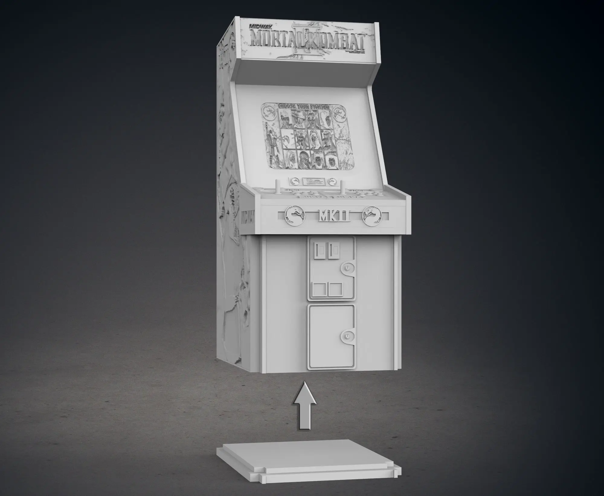 MOBILE ARCADE MORTAL KOMBAT II CON LITHOPHANE