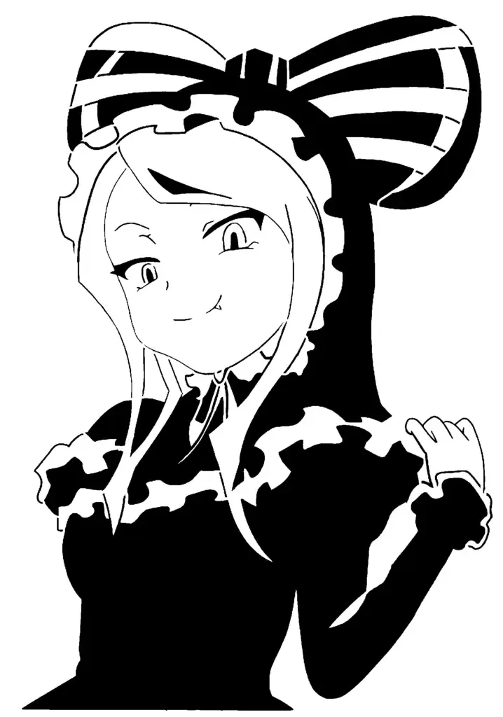Shalltear Bloodfallen stencil 2