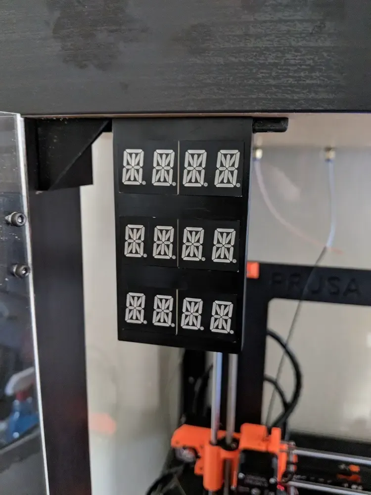 Triple Adafruit Segmented Display Case