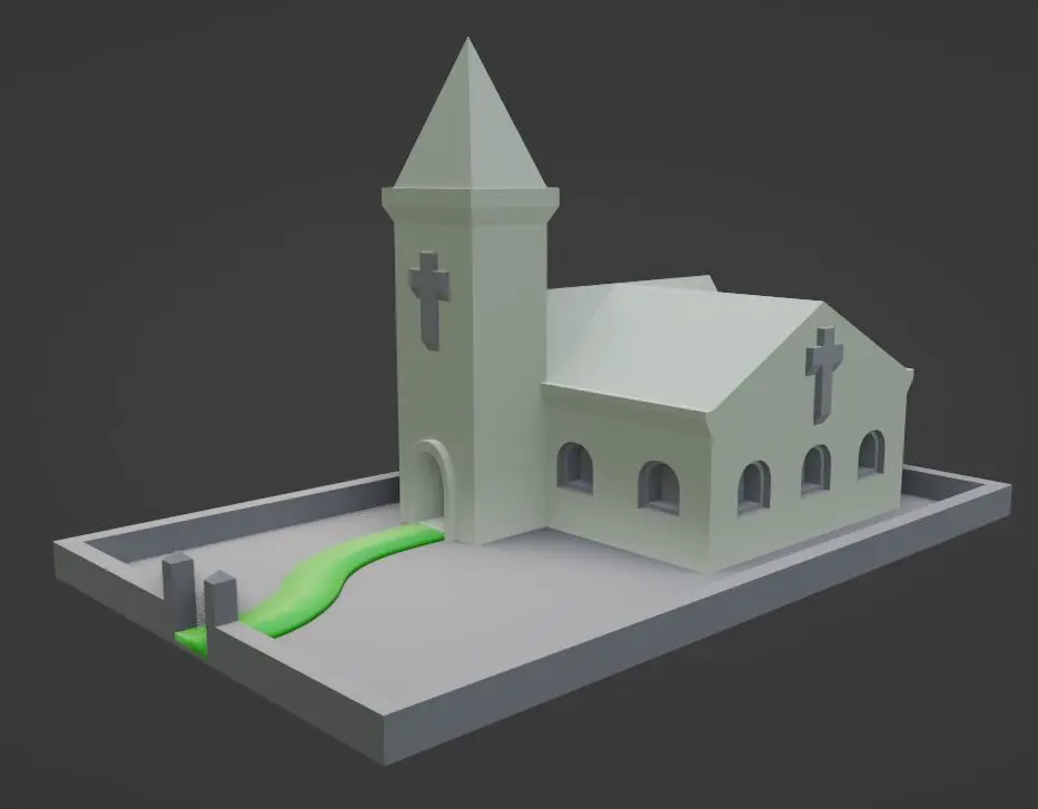 3D Printer Files | 3MF File | church | Creality Cloud