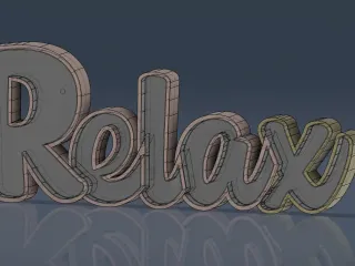 Relax Led Sign