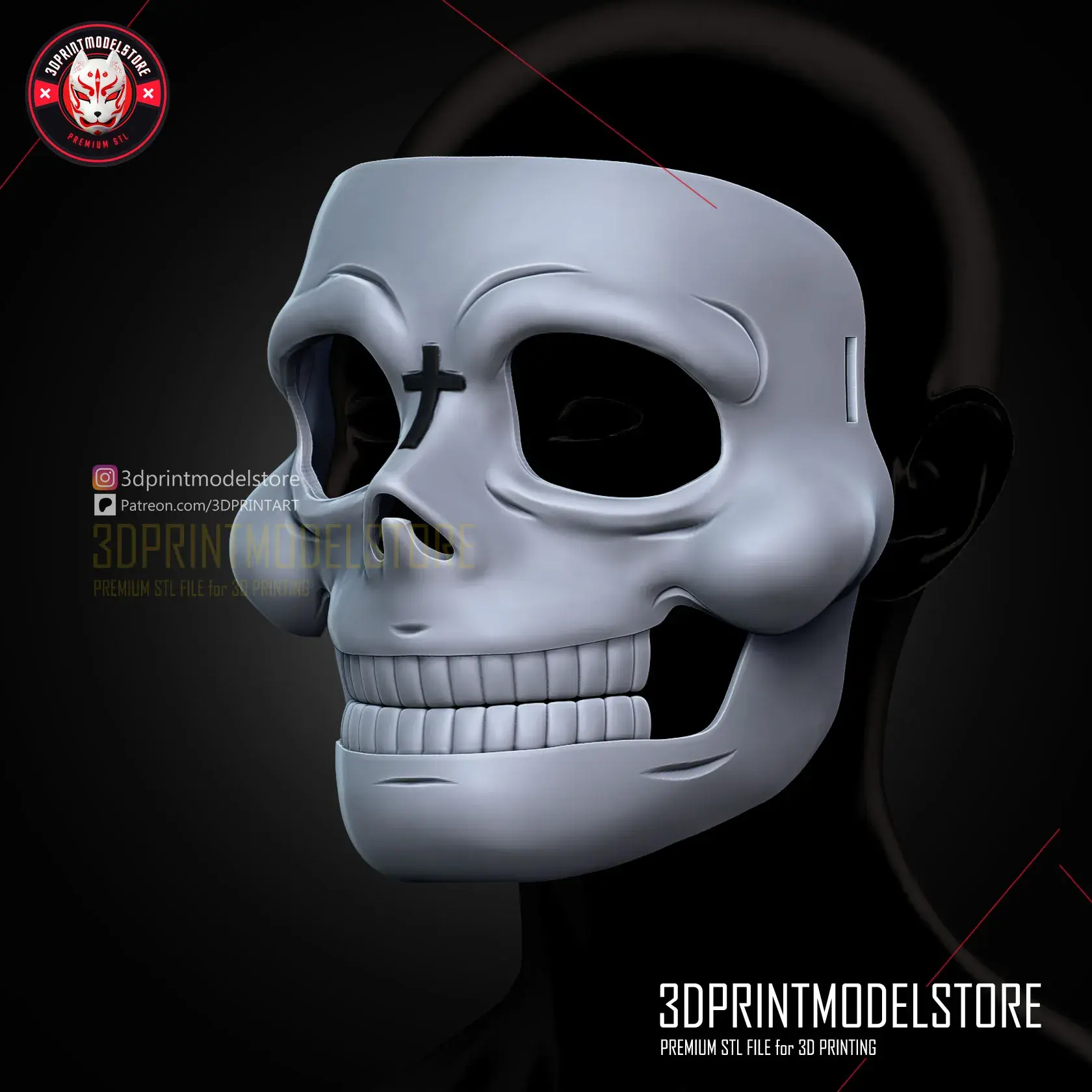 Duke of Death Daleth Skull Mask - Skeletor Anime Cosplay