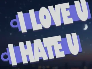 I LOVE U - I HATE U - KEYCHAINS.