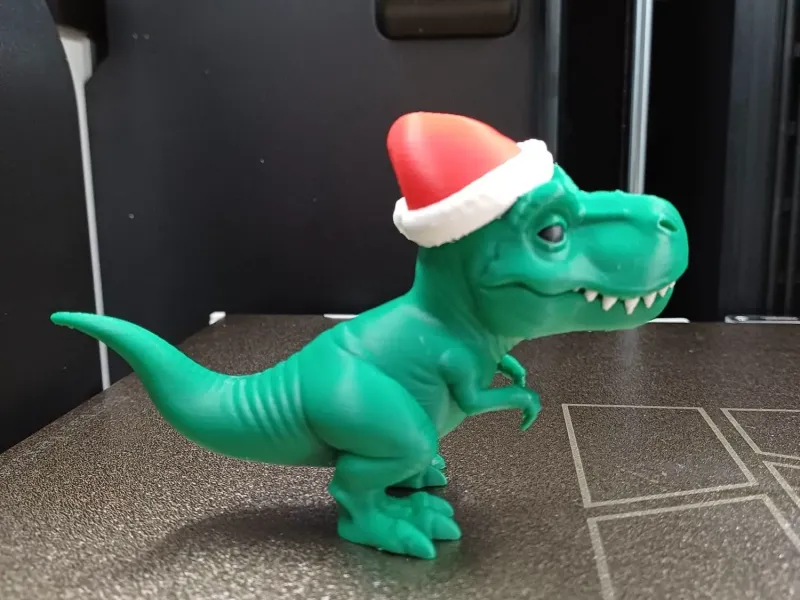 T-Rex de Natal – Diversão Festiva de Dino