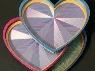 Heart Shaped Sunburst Catch All Tray