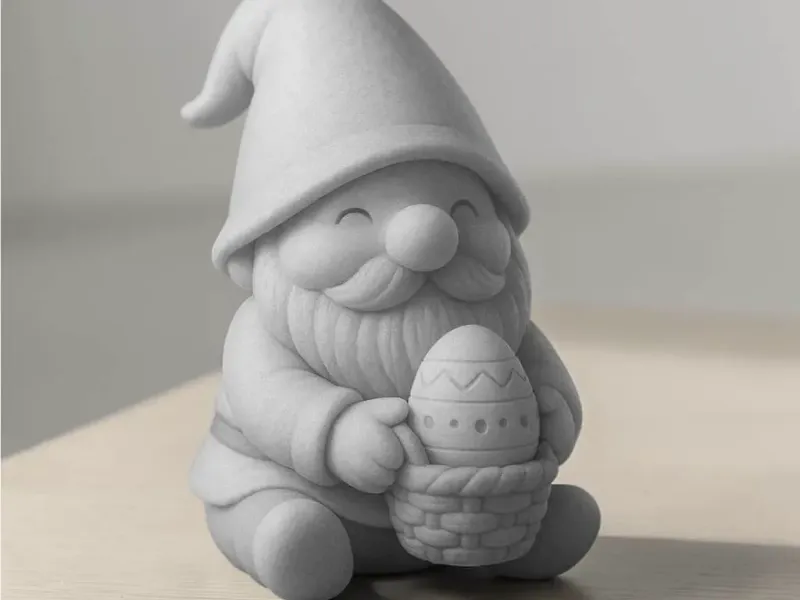 Easter gnome with egg